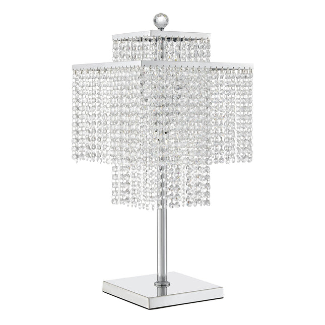 Table Lamp Square Crystal Double Crown Table Lamps [TriadCommerceInc]   