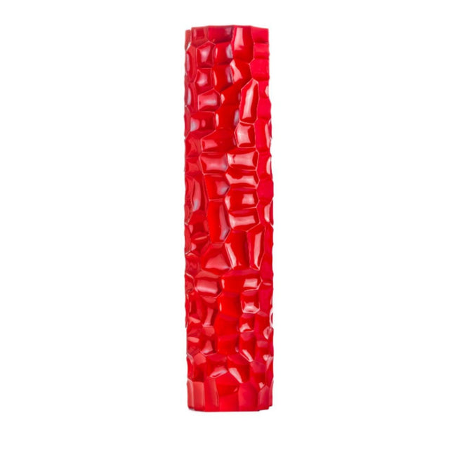 Textured Honeycomb Vase // Red, 52" Vase [TriadCommerceInc]   