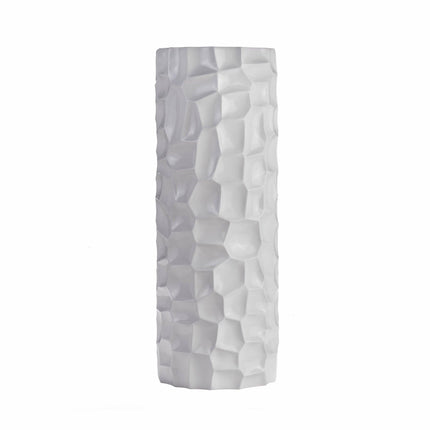 Textured Honeycomb Vase // White, 36" Vase [TriadCommerceInc]   