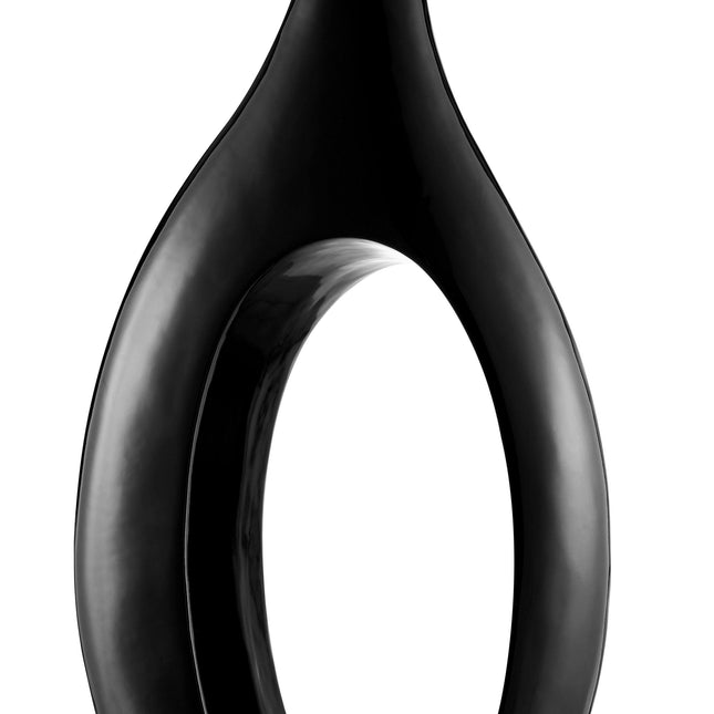 Trombone Vase // Large Black Vase [TriadCommerceInc]   