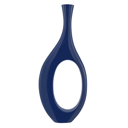 Trombone Vase // Large Navy Blue Vase [TriadCommerceInc]   