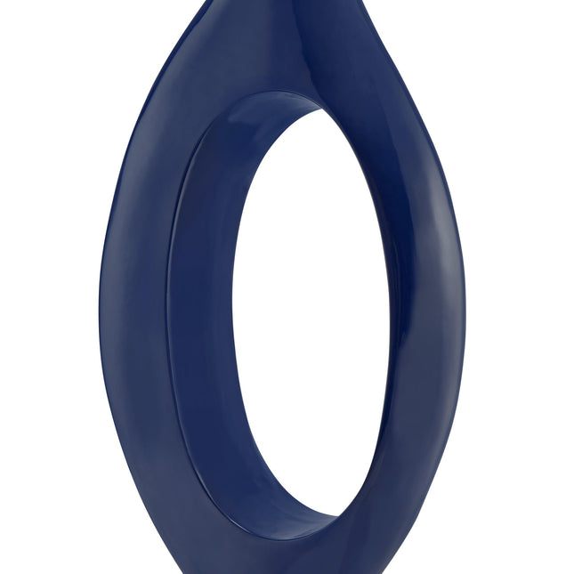 Trombone Vase // Small Navy Blue Vase [TriadCommerceInc]   