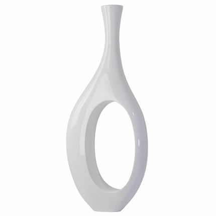 Trombone Vase // Small White Vase [TriadCommerceInc]   
