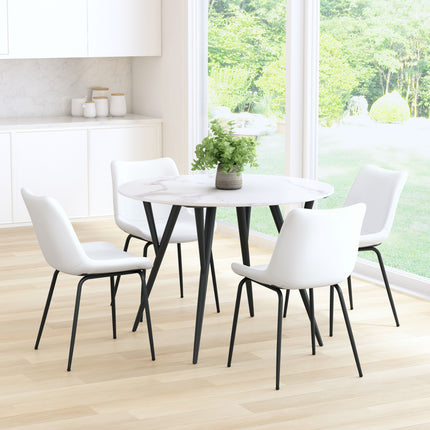 Byron Dining Chair (Set of 2) White Chairs [TriadCommerceInc]   