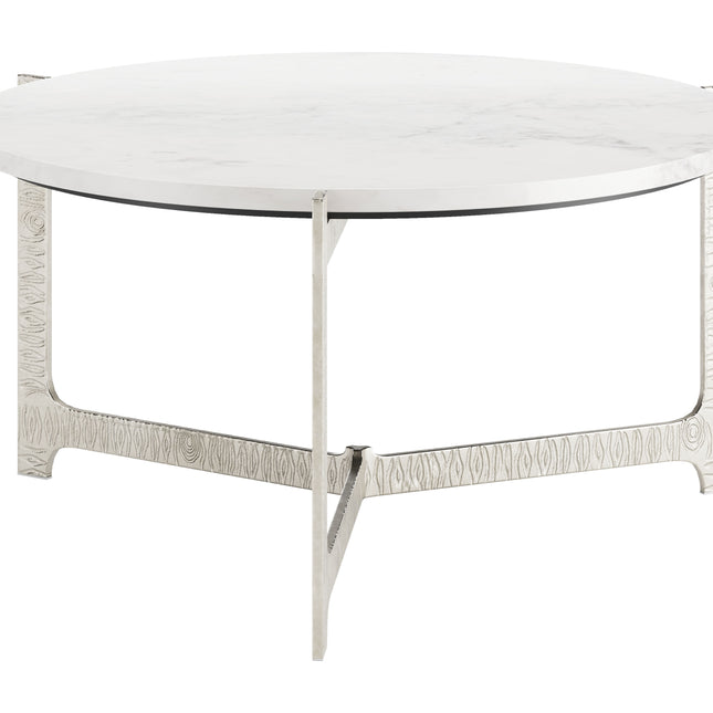 Barmas Coffee Table White & Silver Coffee Tables TriadCommerceInc Default Title  