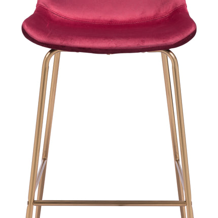 Tony Barstool Red & Gold Barstools [TriadCommerceInc]   