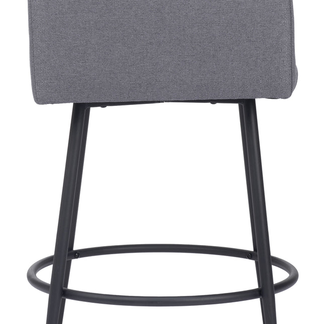 Horbat Counter Stool (Set of 2) Gray Counter Stools TriadCommerceInc   