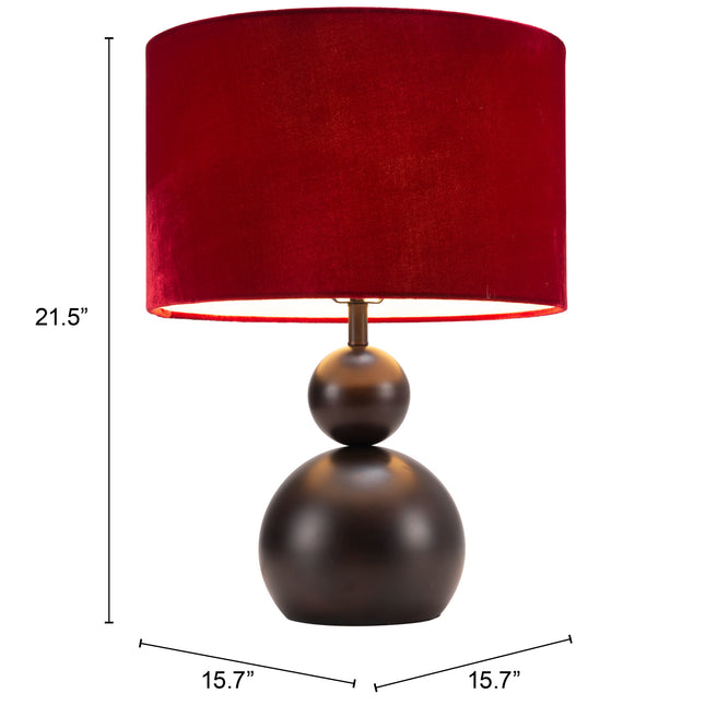 Shobu Table Lamp Red Table Lamps TriadCommerceInc   