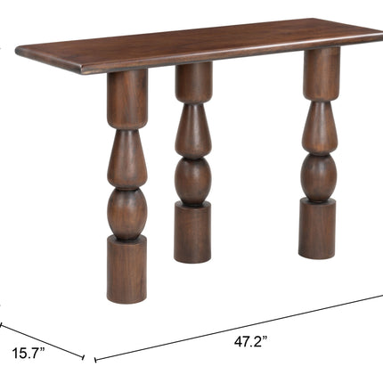 Split Console Table Brown Console Tables TriadCommerceInc   