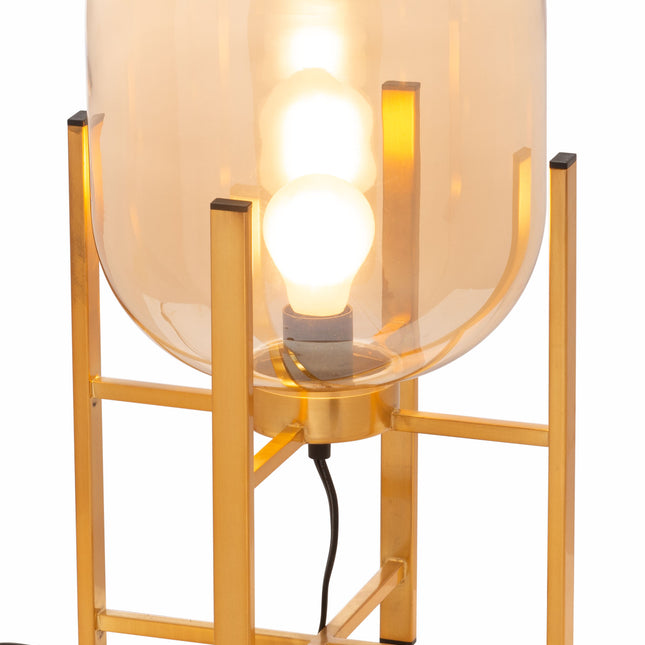 Wonderwall Table Lamp Gold Table Lamps TriadCommerceInc   