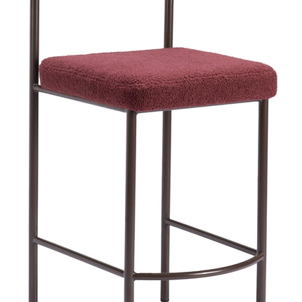 Livorno Counter Stool (Set of 2) Red & Bronze Counter Stools TriadCommerceInc Default Title  