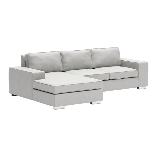 Brickell Sectional Light Gray Sofas [TriadCommerceInc] Default Title  