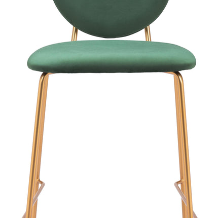 Odessa Counter Stool (Set of 2) Green & Gold Counter Stools TriadCommerceInc   