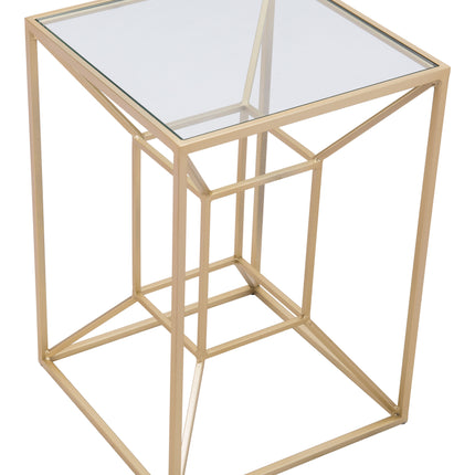 Canyon Side Table Gold Side Tables [TriadCommerceInc]   