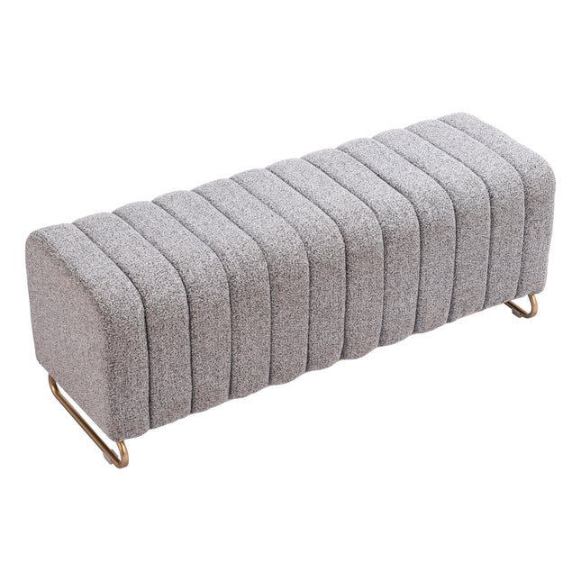 Pender Bench Stone Gray Benches [TriadCommerceInc]   