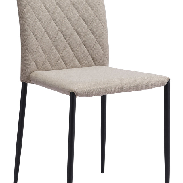 Harve Dining Chair (Set of 2) Beige Chairs TriadCommerceInc Default Title  