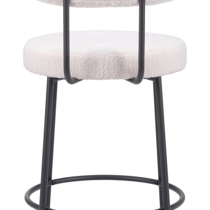 Blanca Counter Stool (Set of 2) Ivory Counter Stools [TriadCommerceInc]   