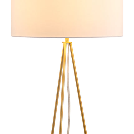 Sascha Table Lamp White & Brass Table Lamps TriadCommerceInc Default Title  