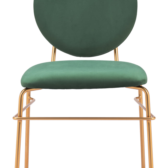 Odessa Dining Chair (Set of 2) Green & Gold Chairs TriadCommerceInc   