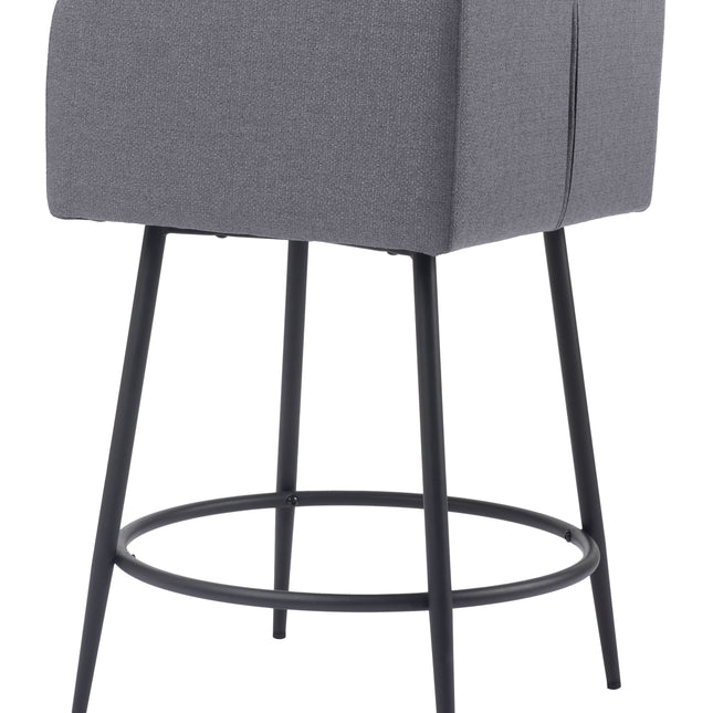 Horbat Counter Stool (Set of 2) Gray Counter Stools TriadCommerceInc   