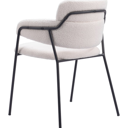 Marcel Dining Chair (Set of 2) Cream Chairs TriadCommerceInc   