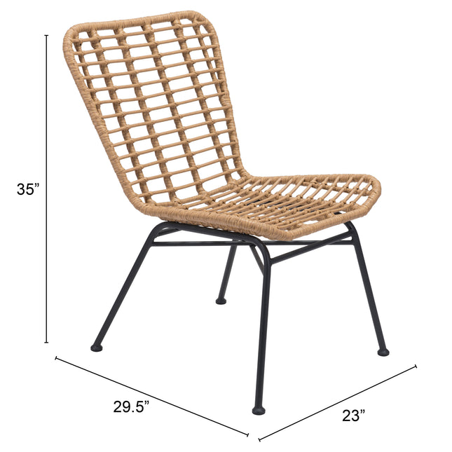 Lorena Dining Chair (Set of 2) Natural Seating TriadCommerceInc   