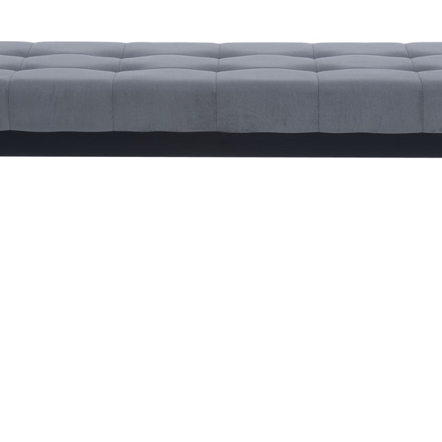 Tanner Bench Gray & Black Benches TriadCommerceInc   