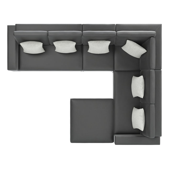 Corona del Mar Modular Sectional Set Graphite Seating [TriadCommerceInc]   