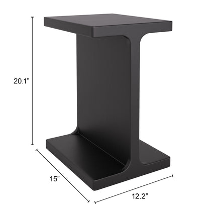 Bama Side Table Black Side Tables [TriadCommerceInc]   