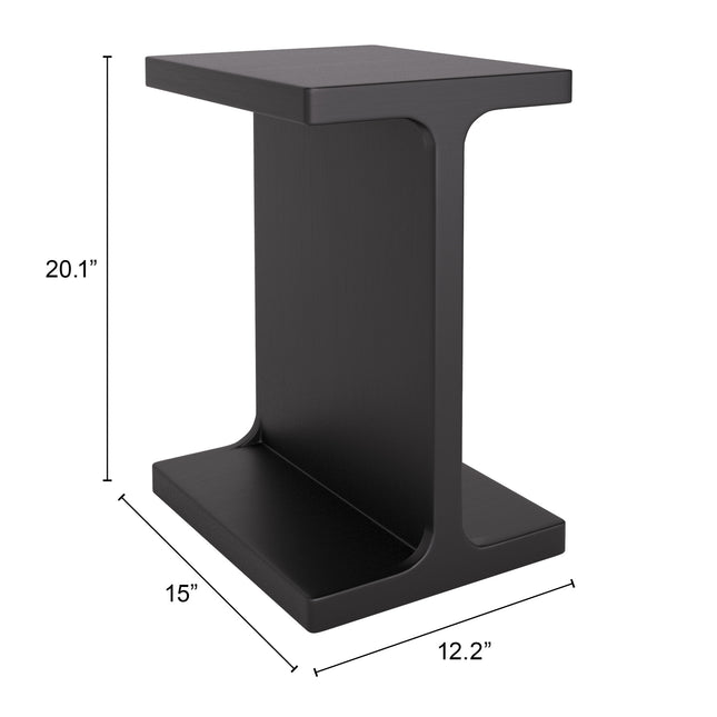 Bama Side Table Black Side Tables TriadCommerceInc   