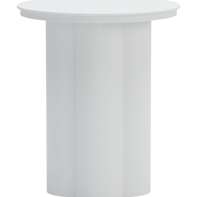 Kogur Side Table White Tables TriadCommerceInc   