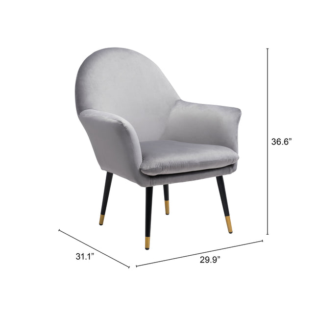 Alexandria Accent Chair Gray Chairs [TriadCommerceInc]   