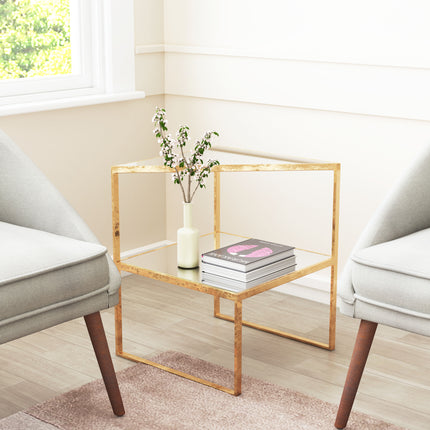 Planes Side Table Gold Side Tables [TriadCommerceInc]   