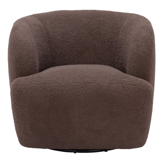 Govan Swivel Chair Brown Chairs TriadCommerceInc   