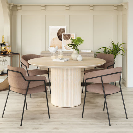 Izola Dining Table Natural Tables TriadCommerceInc   