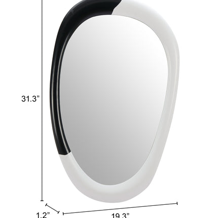 Muna Mirror White & Black Mirrors [TriadCommerceInc]   