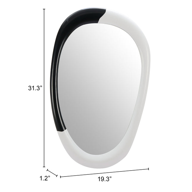 Muna Mirror White & Black Mirrors [TriadCommerceInc]   