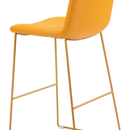 Mode Barstool (Set of 2) Yellow Barstools [TriadCommerceInc]   