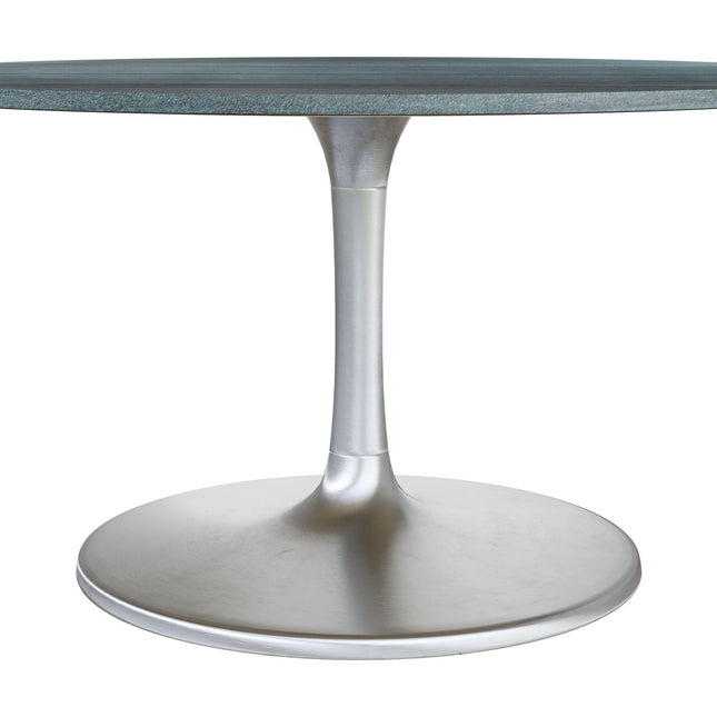 Metropolis Dining Table (60") Gray & Silver Tables TriadCommerceInc   