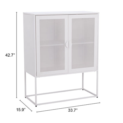 Lazaro Cabinet White Storage [TriadCommerceInc]   