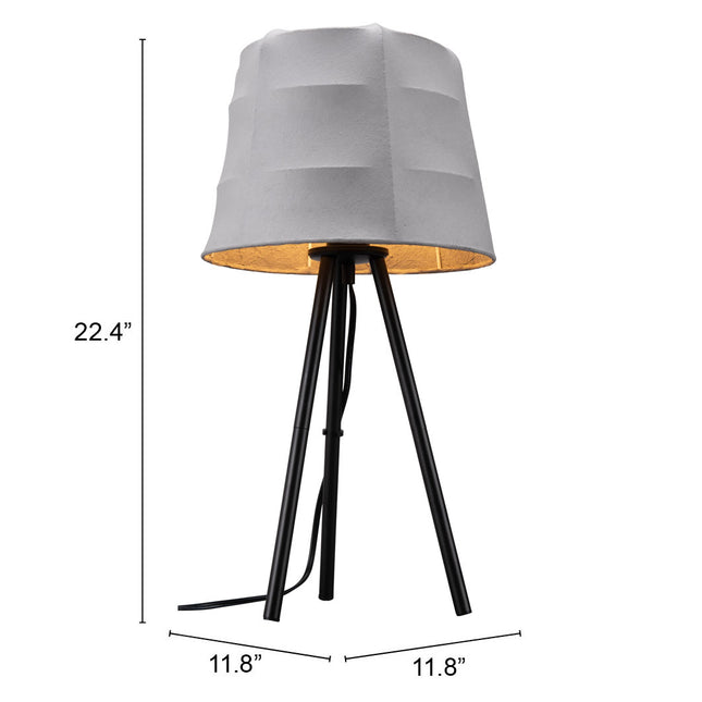 Mozzi Table Lamp Gray & Black Table Lamps TriadCommerceInc   