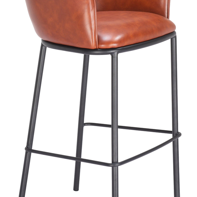 Garston Barstool Brown Barstools TriadCommerceInc   