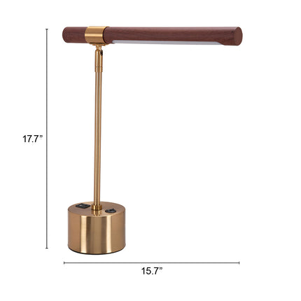 Kippy Table Lamp Brown & Brass Table Lamps TriadCommerceInc   