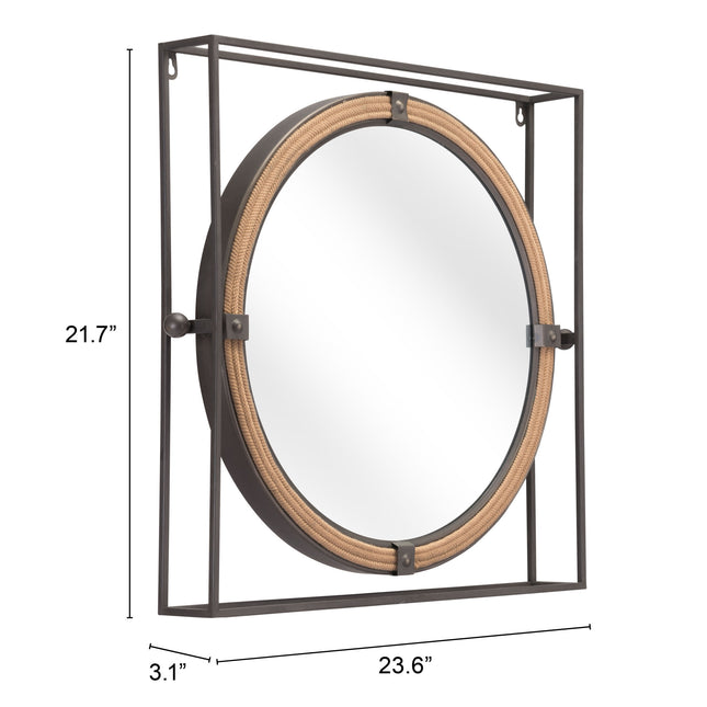 Capell Mirror Antique Gray Mirrors [TriadCommerceInc]   