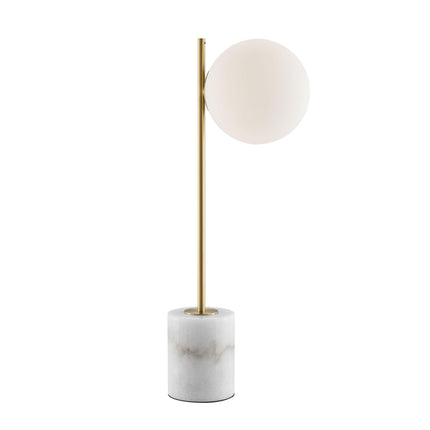Anechdoche Gold and White Table Lamp Table Lamps [TriadCommerceInc]   