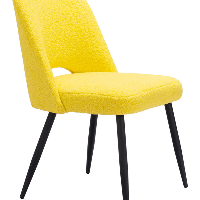 Teddy Dining Chair (Set of 2) Yellow Chairs TriadCommerceInc   