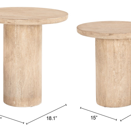 Fenith Accent Table Set (2-Piece) Natural Side Tables TriadCommerceInc   