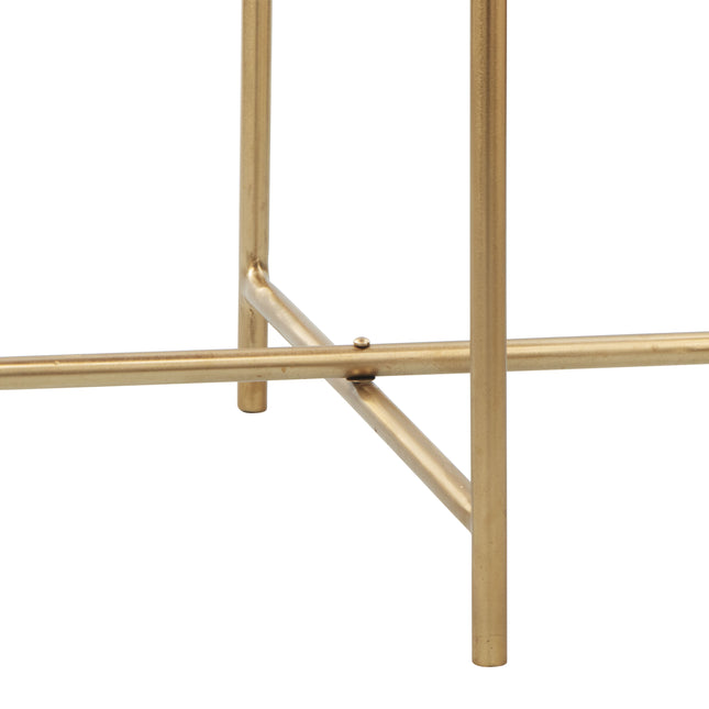 David Side Table Gray & Gold Side Tables TriadCommerceInc   