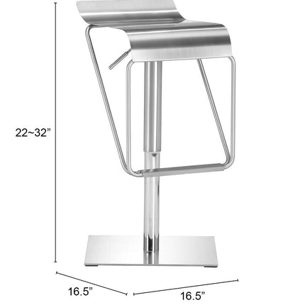 Dazzer Barstool Silver Barstools TriadCommerceInc   