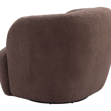 Govan Swivel Chair Brown Chairs TriadCommerceInc   